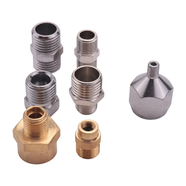 SprüH Airbrush Adapter, 7 Teiliges SprüH Airbrush Adapter Kit 1/8 1/4