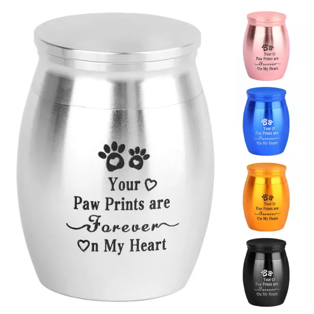 Mini Pet Cremation Urn Jars Ashes Holder Memorial Keepsake Dogs Cats Funeral Box