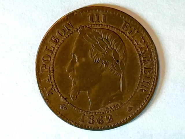 2 (Deux) CENTIMES 1862 A Napoléon III Paris F.108A/4 SUP++