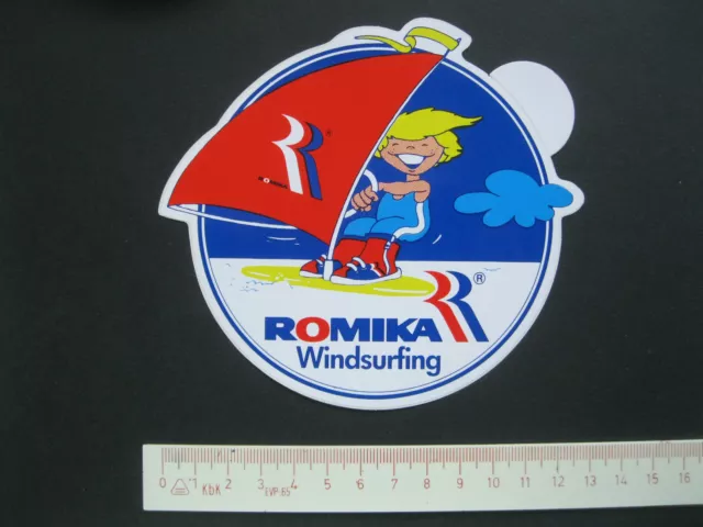 ROMIKA SCHUHE Windsurfing Aufkleber Sticker Reklame Werbung