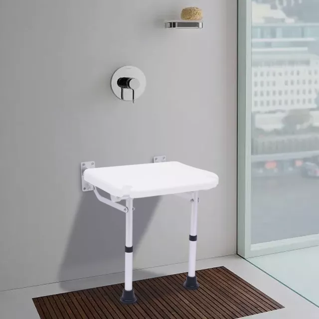 Pe Klappsitz Badestuhl Duschhocker Wandmontage Duschsitz Für Ältere Menschen Neu 2