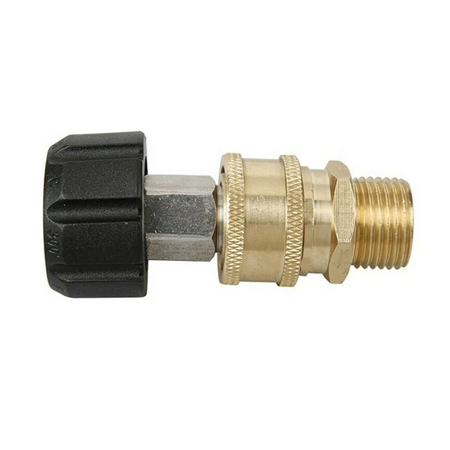 M22 Libération Rapide Connecteur Pour 1/4 Adaptateur Pression Lave Couplage /