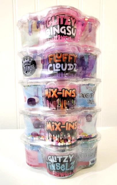 Juego de limo compuesto Kings mezcla puré sensorial pila de flores dijes mezclas limo A136