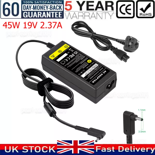 For Acer Aspire 3 A315-58 Model N20C5 45W 19V 2.37A Laptop Power Adapter Charger