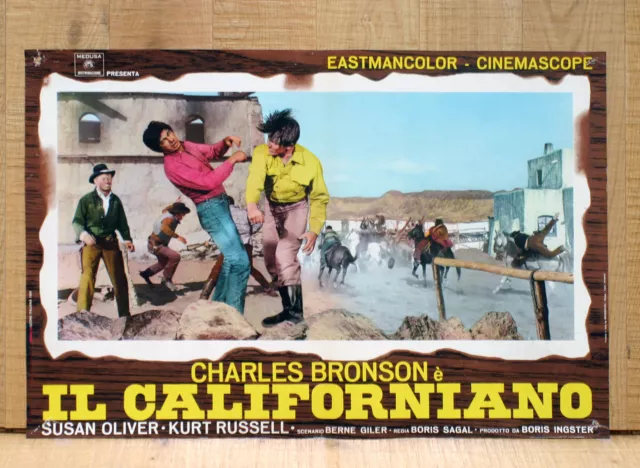 IL CALIFORNIANO fotobusta poster Guns Of Diablo Bronson Russell Western AZ7