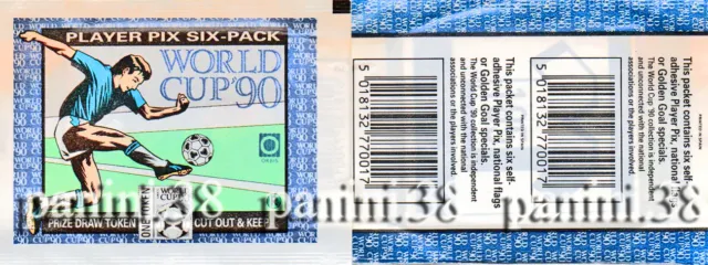 ULTRA RARE !! Pochette "WORLD CUP ITALIA 90" bustina, packet, tüte ORBIS PANINI