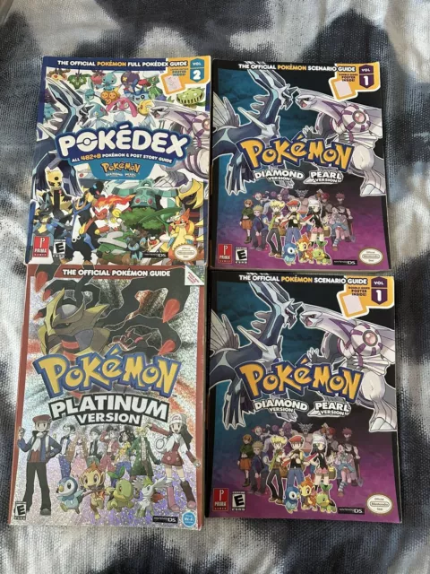 THE OFFICIAL POKÉMON SCENARIO GUIDE 2007 Vol1 X2 + Platinum vers + 482+8 Pokédex