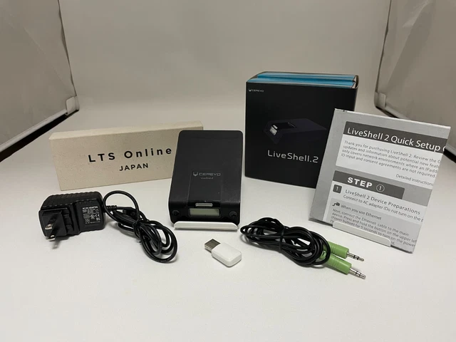 Cerevo LiveShell 2 HD Streaming Box CDP-LS03A Wireless RTMP Tested & Working