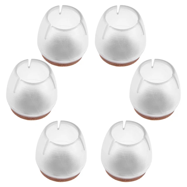 (Convient Pour Diamètre 25-29MM)16 Pcs Transparent PVC Table Chaise Meubles