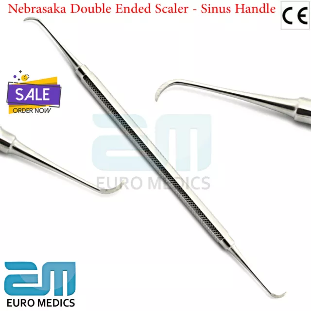 Dental Nebraska Double Ended Scaler 16cm Periodontal Calculus Removal Instrument