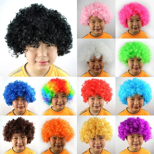 Práctico Peluca Cosplay Elegante Vestido Funky Niños Damas Hombres 1 Pieza Popular
