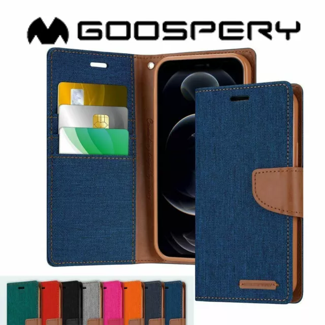 Denim Wallet Case Fit iPhone  15 14 13 12 11 Cover Pro Max XS XR Flip Plus Card