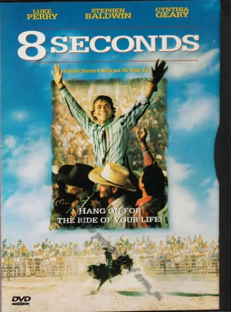 8 Seconds - Luke Perry, Cynthia Geary - (2001 DVD) Very Good Condition