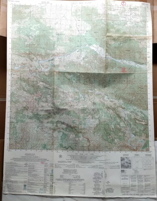 1965 VIETNAM WAR map # 6341 II Kwon Doc Hinh Original $29.95 - PicClick