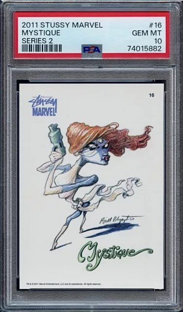 2011 Stussy Marvel Series 2 #16 Mystique PSA 10 🔥RARE🔥