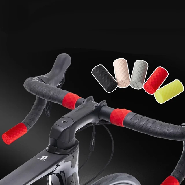 MOCNT Ruban De Guidon De Vélo PU Bande Antidérapante Pour Guidon De Route Cyclisme Bande Ruban Pour Absorbant Les Chocs Confort Bande Antidérapant Dégradé Blanc