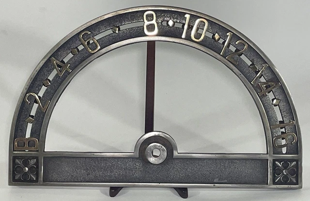 Vintage Cast Iron Elevator Floor Indicator Dial Architectural Art Deco NO ARROW