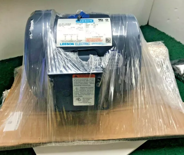 New  Leeson C6T17FB3E   3/4 HP 1725 RPM 3 PH AC MOTOR