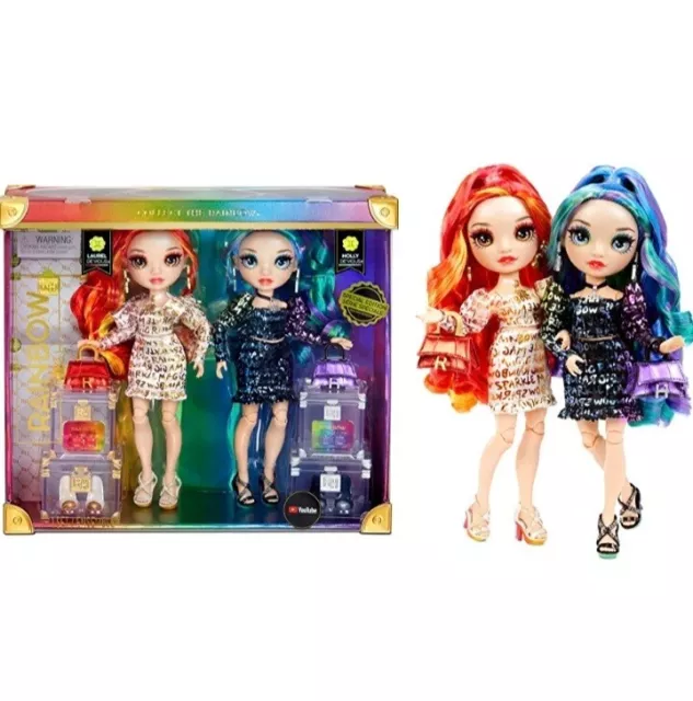 RAINBOW HIGH SPECIAL Edition Twins Laurel And Holly De'vious 2pack 2 ...