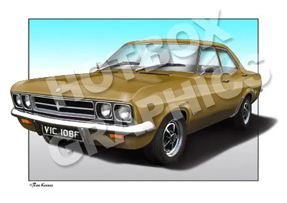 Vauxhall Victor Fd Print - Personalised Illustration Of Your Car