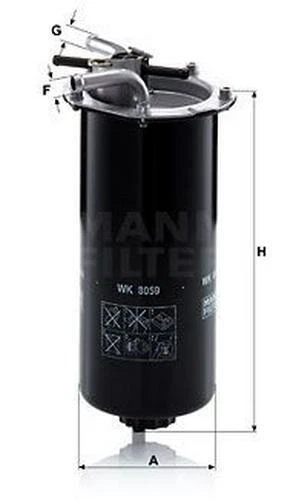 MANN-FILTER Filtro carburante Filtro Combustibile WK 8059 per NISSAN per NT500