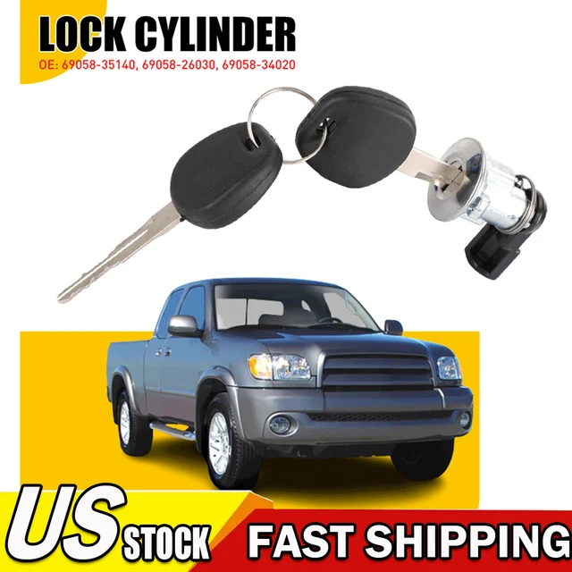 Fuel Door Lock Cylinder & Keys fit Toyota 1995-2004 Tacoma 2000-2003 Tundra
