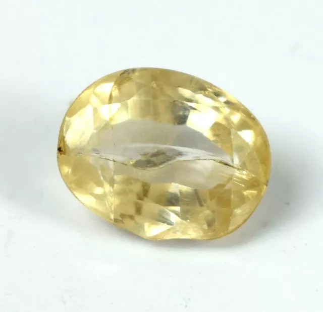 Coupe Ovale 5.70 CT Traitée Jaune Heliodor Béryl Gemme Naturel Certifié A61124