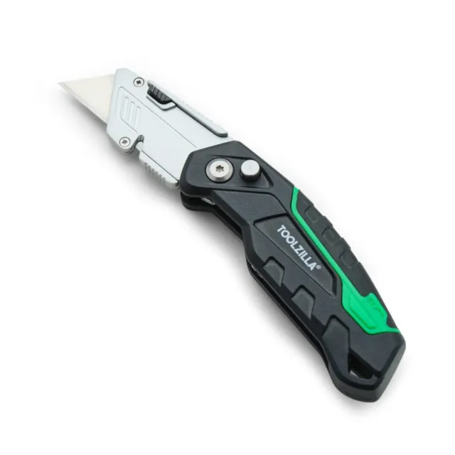 Retractable Utility Knife  Heavy Duty Folding Box Cutter  Razor Sharp Blade