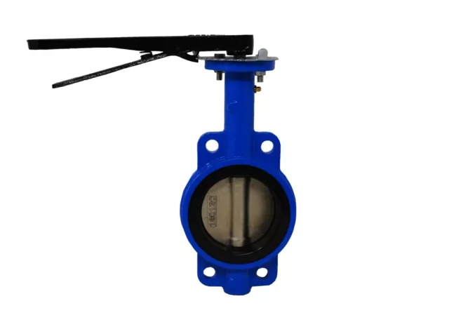 4" Wafer Style Butterfly Valve - Duct Iron Body x Ductile Iron Disc x Buna Seat