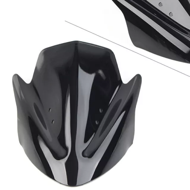 Schwarz Motorrad Windschild Windschutzscheibe für Kawasaki ER-6N ER6N 2012-16 13