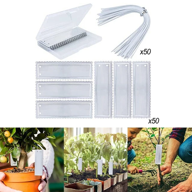 1000 Etichette Per Piante Da Giardino In Plastica PVC - 10 Pollici, Impermeabili, Con Penna Permanente, Multicolore - 3