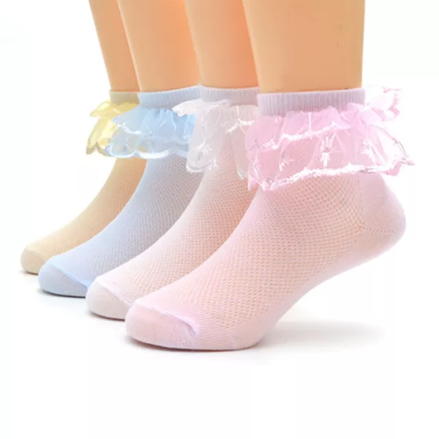 4 Pairs Comfortable Cotton Socks Kids Socks Ankle Socks Girls Toddlers Babies
