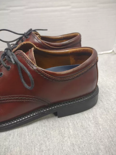 DOCKERS DRESS SHOES Mens Sz 10.5 W Brown Leather 090-2219 Lace-Up ...