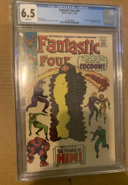 Fantastic Four #67 CGC 6.5 White Pages Oct 1967 Marvel 1st HIM Adam Warlock!
