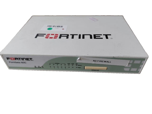 FORTINET FORTIGATE 60C FG-60C Router Firewall Security Appliance tested ...