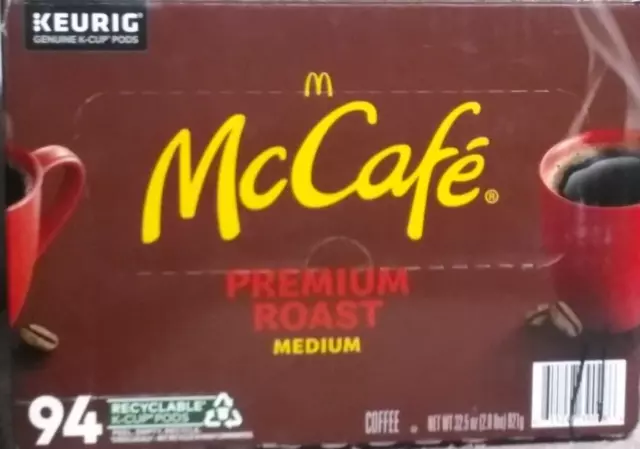 McCafe Premium Roast K-Cup Coffee Pods ~ (94 ct.) ~ FREE SHIPPING ~ 10/2024