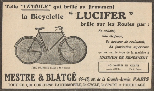 CHARENTON ( 94 ) BICYCLETTE GALLIX / PUBLICITÉ ADVERTISING 1914