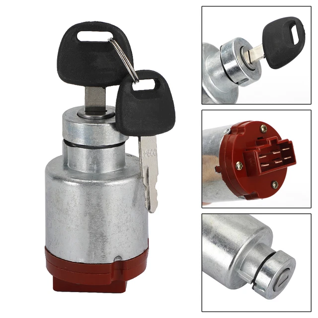 Interrupteur D'allumage Avec 2 Clés Oikabio - Compatible 3CX/4CX, Référence 85804674 / 701/80184 50988 - En ABS Noir - 6