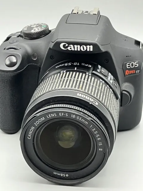 Canon EOS Rebel T7 24.1MP CMOS 1080p DSLR Camera Kit w/EF-S 18-55mm Lens 2000D