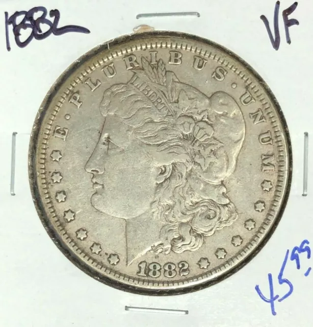1882 Morgan Silver Dollar ~ Vf ~Nice Coin~