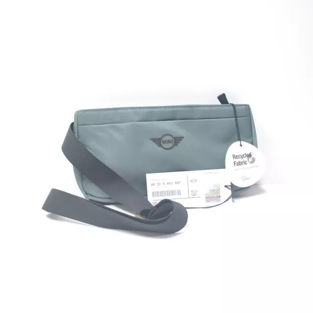 Genuine For Bmw Mini Belt Bag Two Tone Grey With Black Strap - 80225A51687