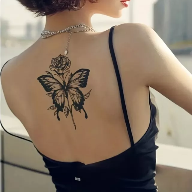 Cartoon Butterfly Butterfly Tattoo Stickers  Arm Foot