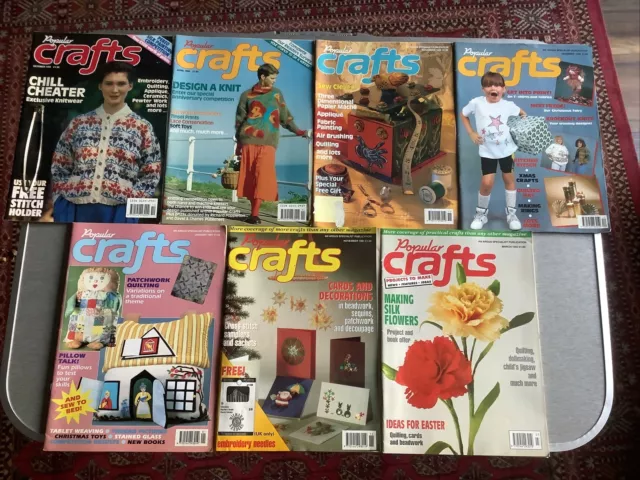 Popular Crafts Magazine 7 Issues 1989-1992