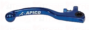 Apico Elite Front Brake Lever For Ajp Braktec Forged Blue Short Trials New