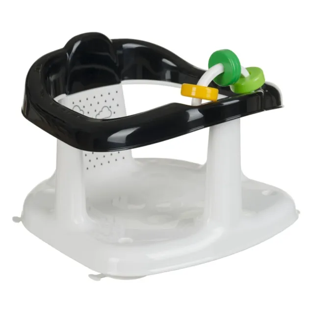 Baby Infant Bath Tub Safety Seat Support Chair with Anti-Slip Panda Black 7m+