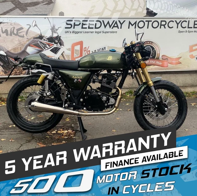 Bluroc Spirit 125 125Cc Old School Retro Cafe Racer Delivery & Finance  Uk/Ire £2,999.00 - Picclick Uk