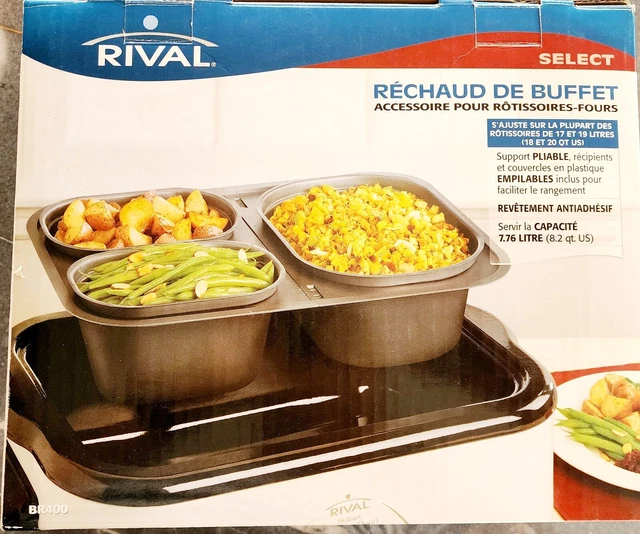 RIVAL BUFFET SERVER Accessory for Roaster Oven 8.2 Quart Fits Most 18