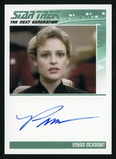 Star Trek TNG Portfolio Prints 2 - Pamela Winslow as Ensign McKnight Autograph