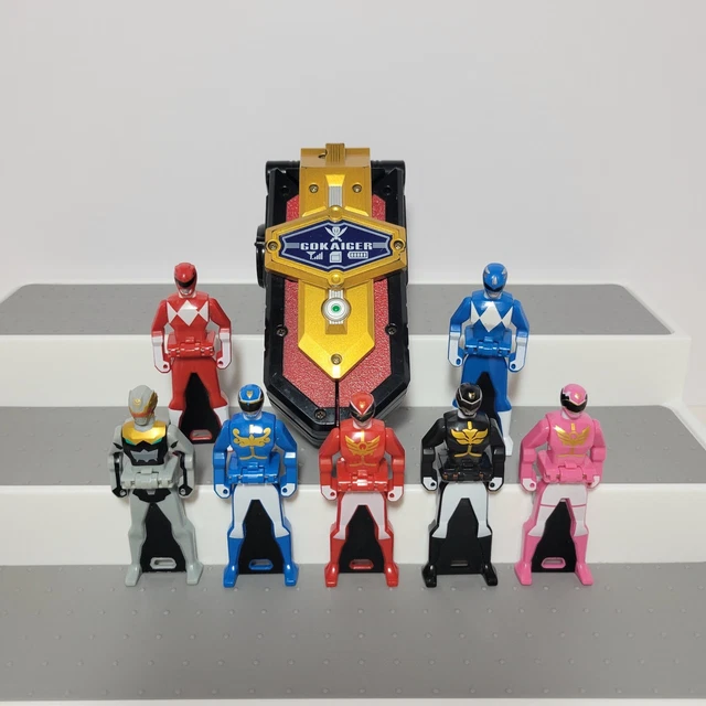Jeu De 5 Clés Power Rangers Super Megaforce (Gokaiger) - Figurines Japon, Occasion En Bon état