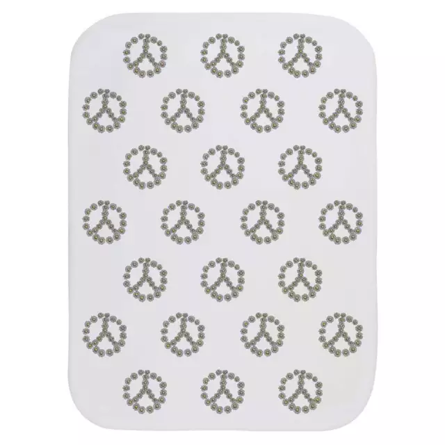 'Peace Daisy Symbol' Baby Burp / Wash Cloth (BC00026141)